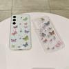 For Samsung Galaxy A55 5G Case Anti Drop TPU Phone Back Cover Epoxy Glitter Butterfly