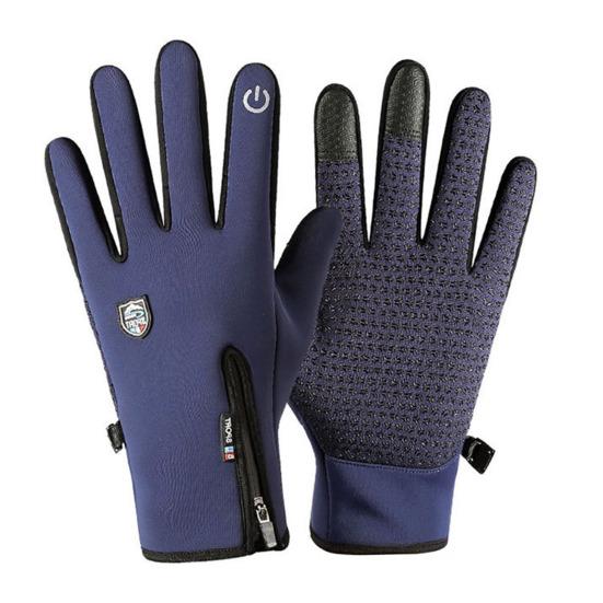 

Yousheng Водонепроницаемые Термоперчатки Ветрозащитные Велоперчатки Подкладка из Флиса Перчатки с Сенсорным Экраном с Нескользящей Ладонью для Мужчин Женщин Лыжи Вождение Пеший Туризм L темно-синий