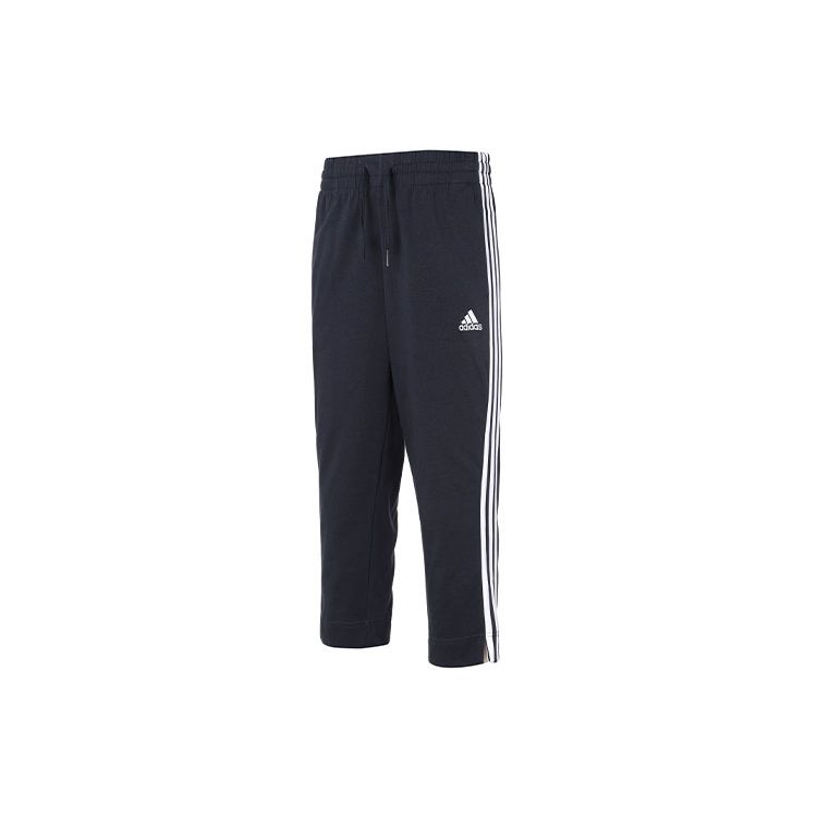

Adidas Side Stripe Printed Pants With Side Slits Vintage Sports Long Pants Knitted Sports Pants Women Bottoms Blue H07852 S