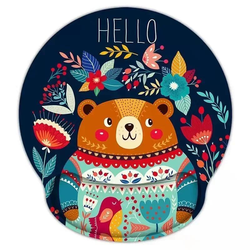Soft Mouse Pad with Wrist Rest Comfortable Non-slip Silicone Mouse Pad Gamer for PC Laptop Ergonomic Wrist Mouse Pad