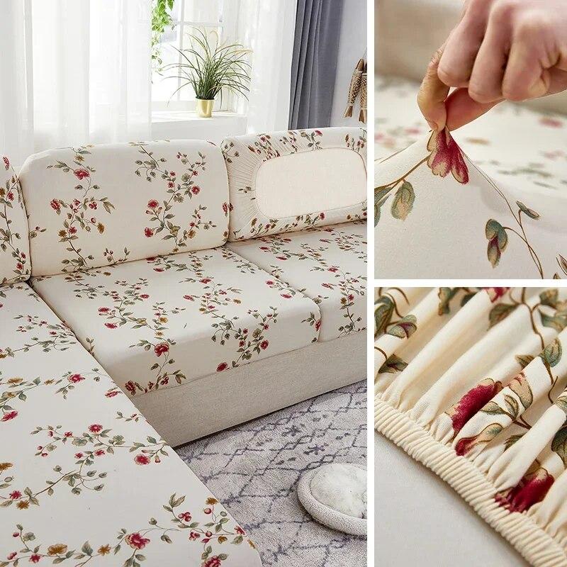 1PC Elastic Seat Cushion Cover Chair Cover Stretch Sofa Cover For Living Room Sofa Slipcover Protector Washable Removable