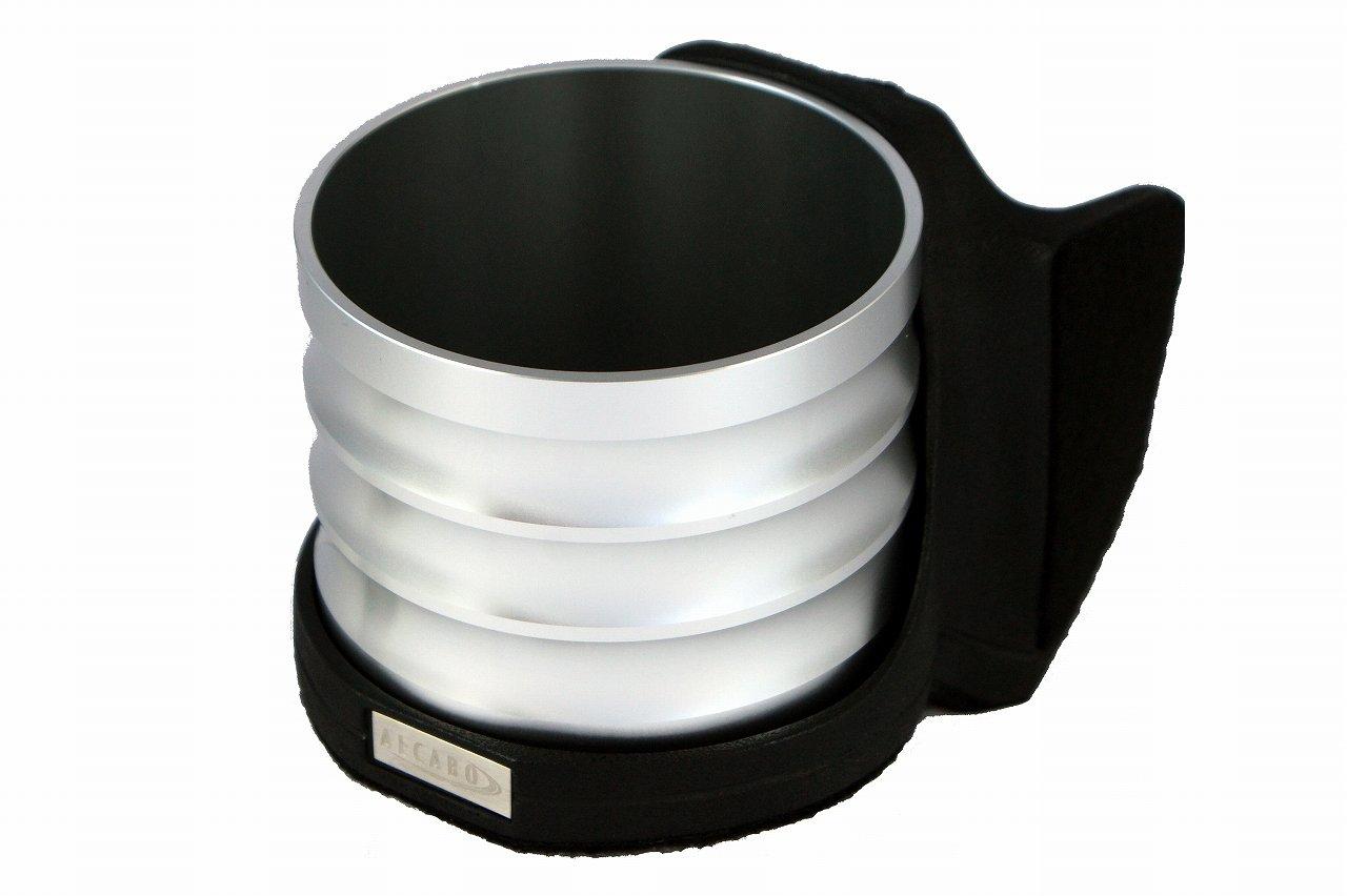 

ALCABO Drink Holder, Silver Cup, for Toyota 86 (ZN6) and Subaru BRZ (ZC6), Right-Hand Drive, AL-T120S