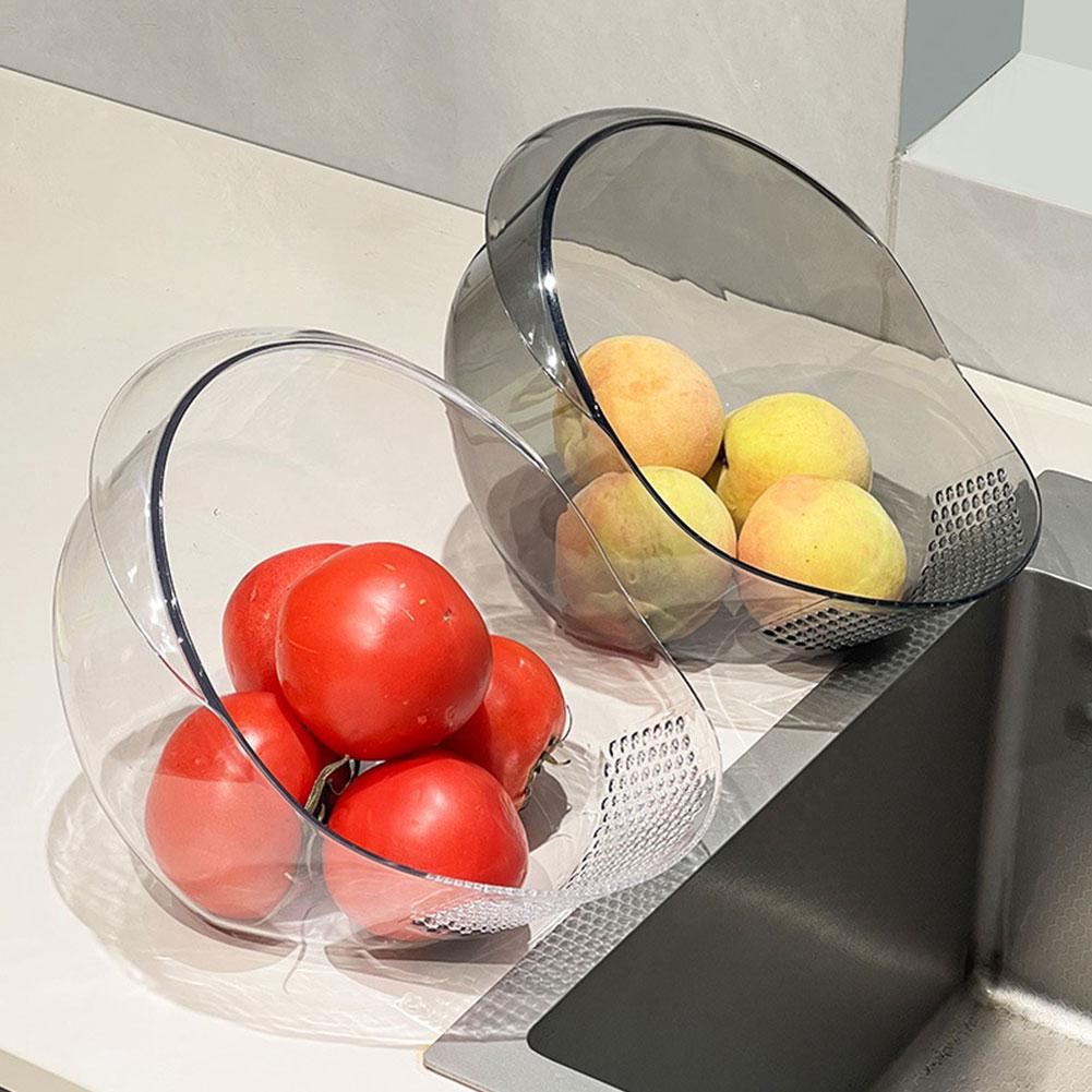 1PCS Vegetable Sink Drain Basket Rice Washing Colander For Home Kitchen Efficient Cleaning Draining Mesh Filters Impurities Tool