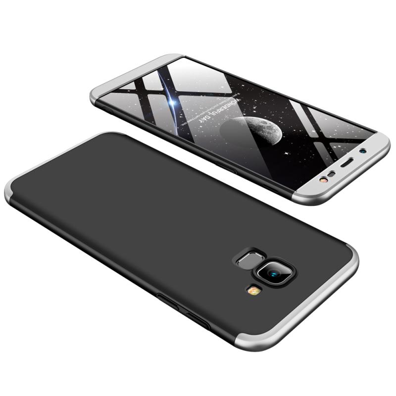Pro Samsung J6 2018/na 6 Ultra tenké 360 stupňů protiskluzové nárazuvzdorné plně ochranné pouzdro