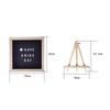 Multifunctional Wooden Letter Message Board Changeable Symbols Home Decorations Felt Letter Board 10x10 Inch Blackboard Home
