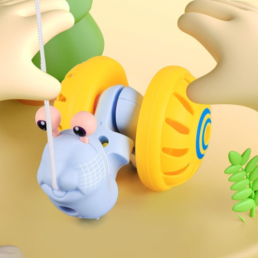 1Pc Rope Assembly Pull Thread Snail Children's Puzzle Assembly Rattle Baby Outdoor Toddler Toy Children's Gift