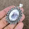 Dendrite Opal Gemstone Handmade 925 Sterling Silver Jewelry Pendant 2.29" KKG-727