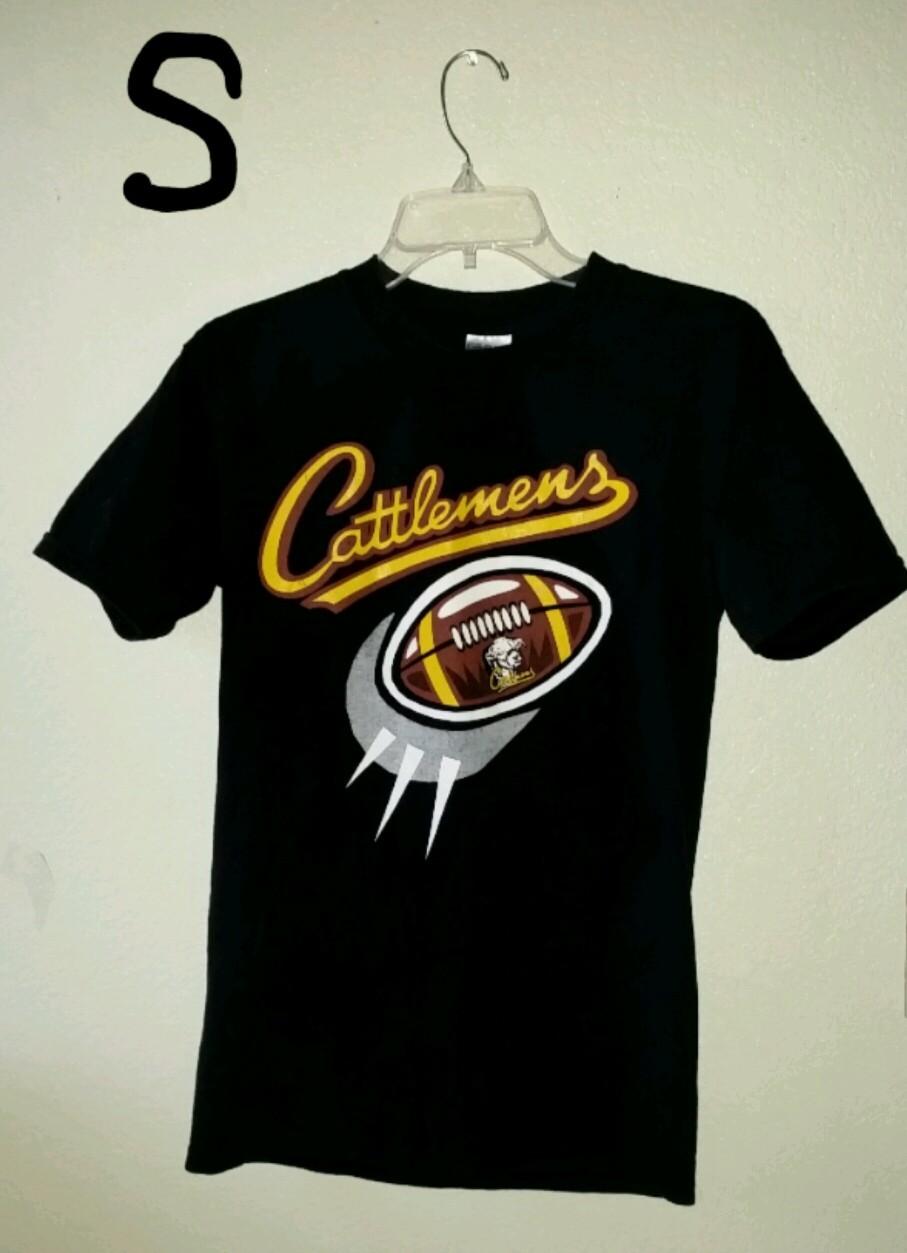 CATTLEMENS Logo Sz S Monday Night Football Hall of Fame 20 Bone Club Tee Shirt S