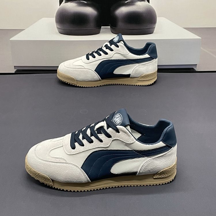 

Men Shoes 2025 Summer Retro Casual Sneaker Men Breathable Running Shoes Comfortable Low Cut Sports Shoes Zapatillas Informales 44 синий