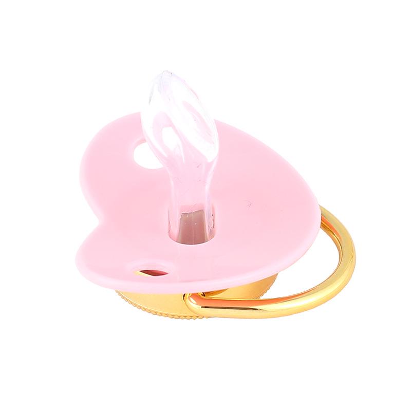 Diamond Princess/Prince Crown Baby Pacifier with Chain Clip (6M+)