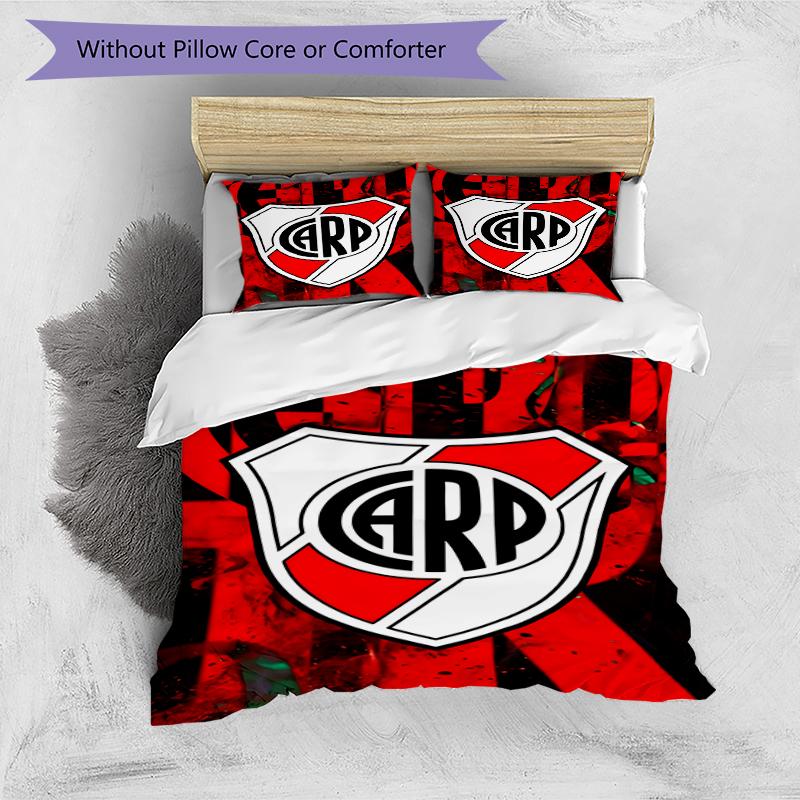 3pcs Football Team (31) Design Cover Set - HD Printed Bedding with 1 Cover and 2 Pillowcases - Perfect for Home and Dorm Decor