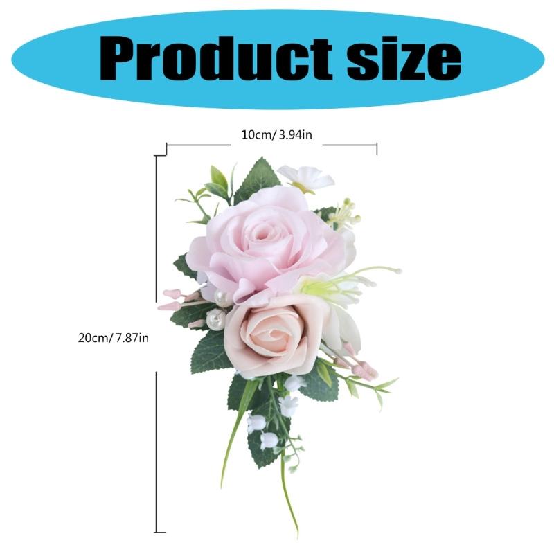 Wedding Boutonnieres Artificial Flower Arrangement for Wedding Reception Wedding Ceremony Engagement Decors