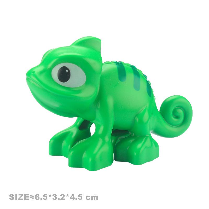 big particles building blocks zoo Animal shapes Snail alpaca seahorse frog accessory Children's Education Toys Compatible brands