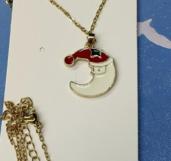 Cross-border Christmas Wish Tree Snowman Reindeer Bells Necklace