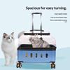 Dog Cat Transparent Bubble Carrier Airline Approved Hard Shell Portable Rolling Luggage Travel Case Dog Stroller Dog Car