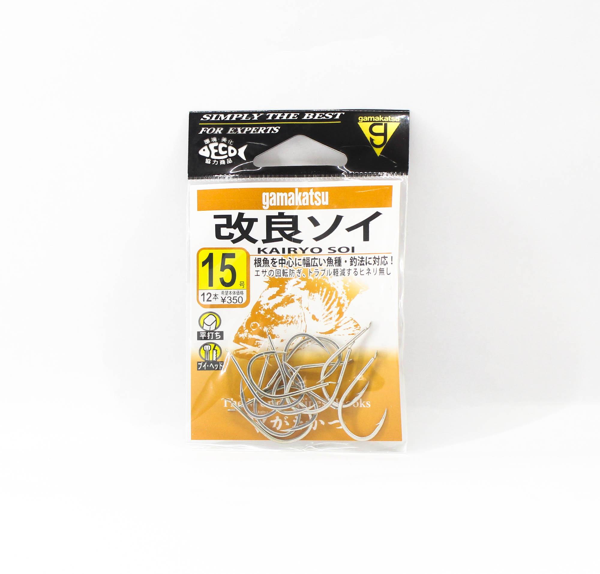 

Gamakatsu 68632 Kairyo Soi Крючок с кольцом Размер 15 (4534)