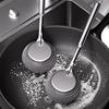 Stainless Steel Long Handle Dishwashing Brush - Kitchen Pot and Dish Cleaner