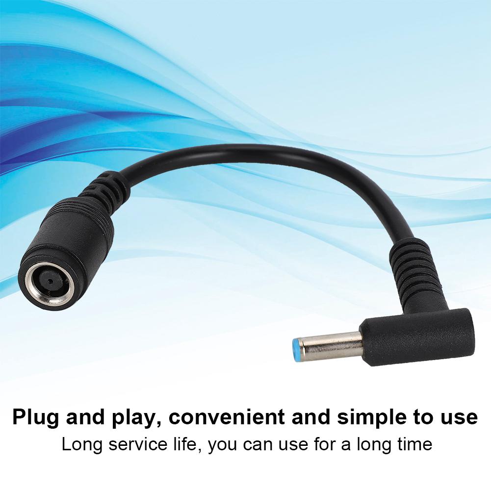 For HP Ultrabook Power Adapter 7.4 x 5.0 Female to 4.5 x 3.0 Male Bend with Pin Conversion Line
