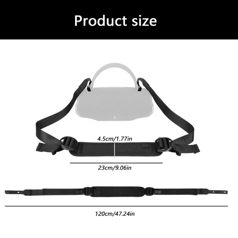 Adjustable Shoulder Strap For Portable Speakers Securely Quick Release Nylon Design Outdoor Activity