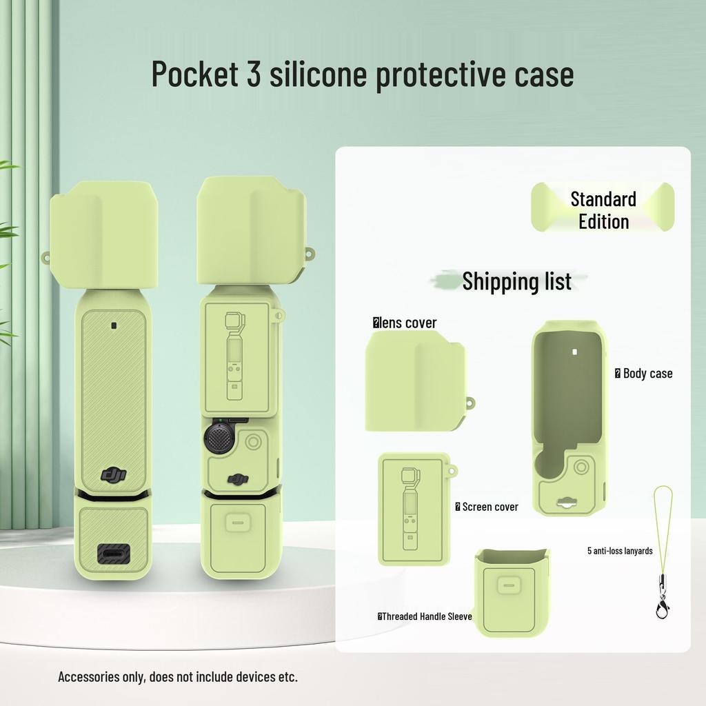 DJI Osmo Pocket 3 Silicone Protective Case for Gimbal and Camera Lens
