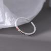 Elegant Rainbow Geometric Diamond Band Ring - Versatile & Chic for Women