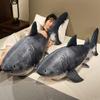 Simulated Big Shark Doll Plush Toy Sea Creature Gray Shark Doll Children Soothing Rag Doll