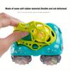 Toddler Push Toy Cars, Rattle Grab Soft Toys, Baby Teether Grab Balls, Baby Rattle Cars, Toddler Trucks, 1-3 Baby Gifts, Soft Truck Baby Gifts