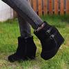 2026 New Autumn Winter Chunky Ankle Boots Women's Warm Handmade Fashion Retro Mom Ladies Boots