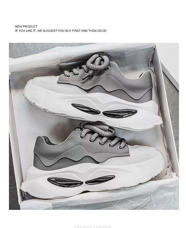 Men's 2025 Autumn Casual Height-Boosting Dad Sneakers with Thick Soles