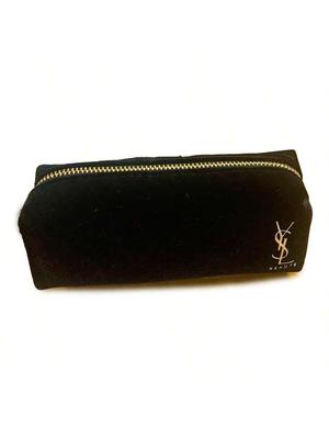 YSL - Black Makeup Brush Storage Bag Can Also Be Used As A Pen Case. It Is Elegant, Simple, Compact. It Is Suitable For Daily Use And Versatile