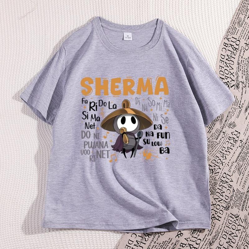 Sherma Song T Shirt Funny Game Quote TShirt Cotton Casual Short Sleeve Round Neck Tees Unisex Streetwear Male Clothes Tops