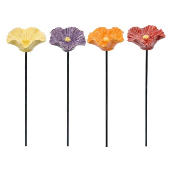 Harz Blume Gartenstab Bienen Tränke Hof Kunststab Outdoor Dekoration Bestäuber Wasserspender für Bienen Schmetterlinge Weg Blumenbeet Dekoration