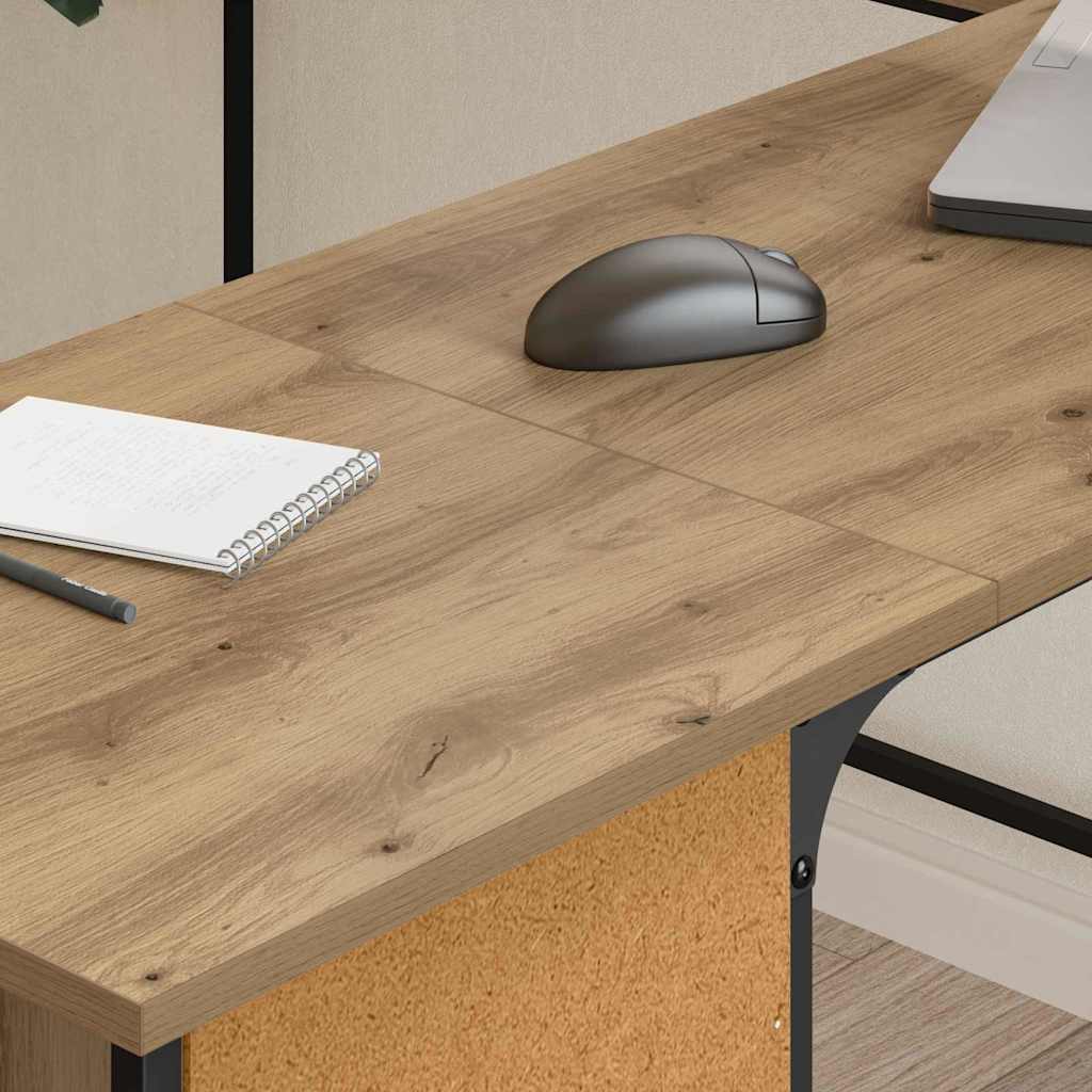 Artisan Oak Desk 141 x 141 x 75 cm Particleboard