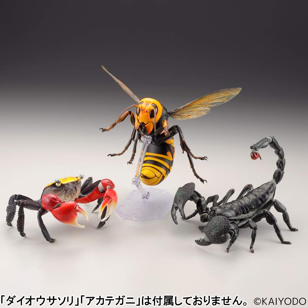 Kaiyodo Rebogio Giant Hornet, Approximately 180mm in Length, PVC & ABS, Painted, Movable Figure, Resale, RG004S