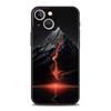 Black Mountain Peak Phone Case Cover for iPhone 17 16 15 14 13 12 11 Pro Max 17 Air Plus Shockproof Soft TPU Shell Fundas Capas