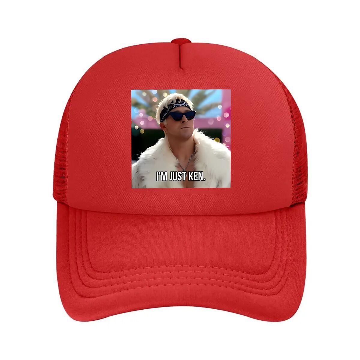 Im Just Ken Character Mesh Baseball Cap One Size
