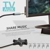 Headphone Splitter Cable 3.5mm 1 Male To 5 Female Port 3.5mm Share Adapter For Phone Player Headphone Laptops