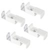 4Pcs Window Pleated Blind Mounting Brackets Accessories Roller Curtain Fittings Clamp Window Shade Holder Repair Parts