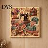 Therapeutic Creative Projects Vintage Room Diamond Painting Kit, DIY Art with Cozy Cottage Scenes, Interior Design Wall Complete Tools Set for