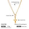 Chen He explosion hollow star moon necklace simple popular stainless steel collarbone chain niche design titanium steel necklace decoration