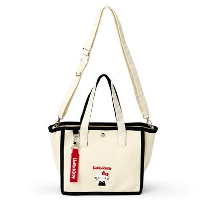 Mini tote Hello shoulder para idades de 3 e 615145 [Sanrio] bolsa 2-way, Kitty, algodão, poliéster, aço, bolsa, para cima,