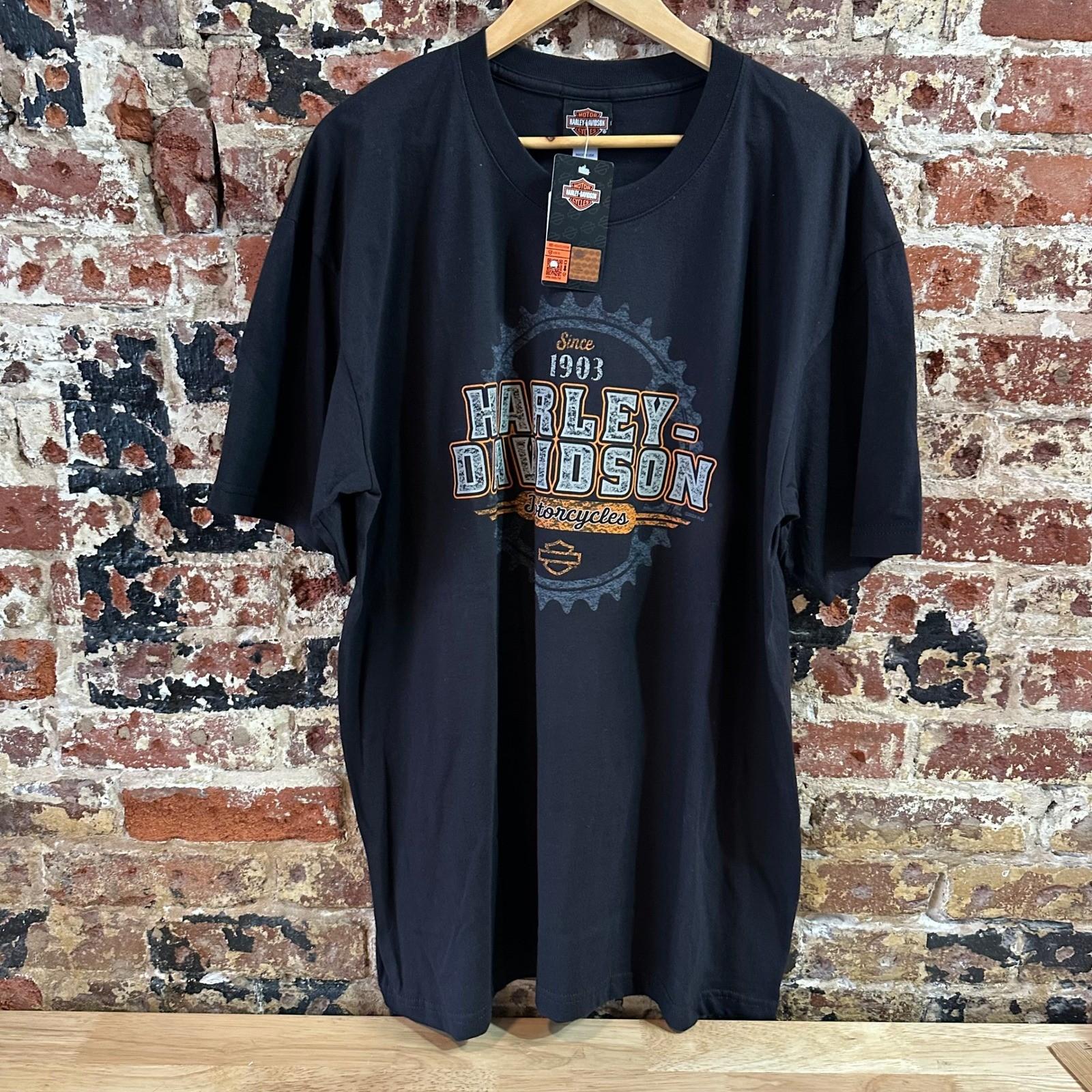 Harley Davidson Men s 2XL Short Sleeve Black Laconia NEW Unisex T-Shirt XXXL