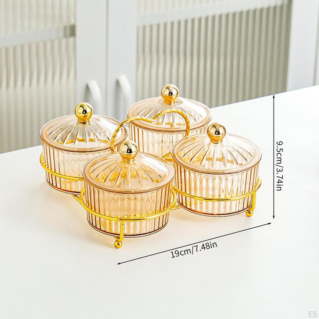 Divided Dried Fruit Plates Appetizer Serving Tray Food Storage Box Dishes for