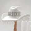 Luxurious Pearls Cowboy Hats Bride Hat Panama Hat for Bachelorette Party Cowboy Hats for Club Stage Shows