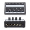 4 Channel Sound Mixer HA400A Ultra Low Noise Professional Monitor Earphone Sound Mixer for Bar Party