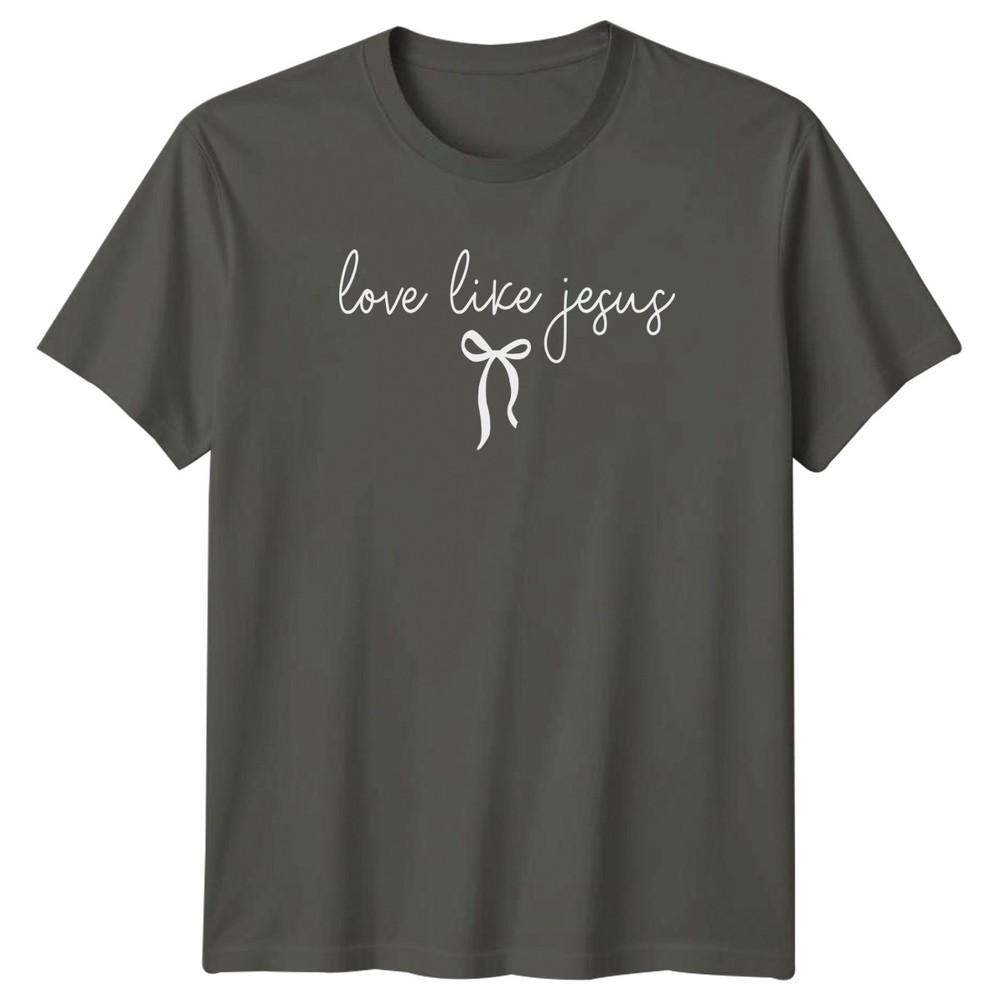 Love Like Jesus Unisexs TShirt Inspirational Christian Easter Gift For Her S
