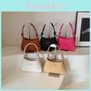 Chic Stylish Black Brown White Mini Square Handbag Perfect For Urban Fashion Lovers