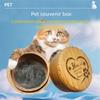 Handcrafts Wooden Pet Memorial Box Safe Preserving Ashes Furs For Pet Cats Dog Memorial Preservation Cremation Holder
