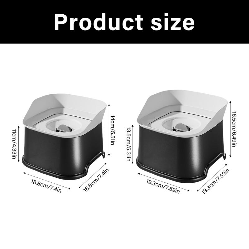 Spill-Resistant Pet Water Bowl Spill Proof Wide Drip Proof Large Capacity 1L/2L Easy to Clean