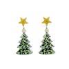 Versatile Women's Christmas Earrings: Five-Pointed Star, Leopard Print, Antlers, Snowflake Acrylic Dangles